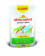 Almo Nature Classic Adult Dog Tuna & Sweet Corn Jelly паучи для взрослых собак с тунцом и сладкой кукурузой в желе - 70 г