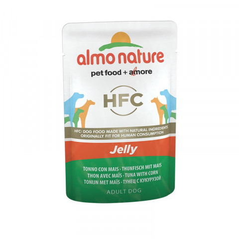 Almo Nature Classic Adult Dog Tuna & Sweet Corn Jelly паучи для взрослых собак с тунцом и сладкой кукурузой в желе - 70 г
