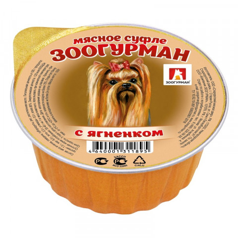 Влажный корм Зоогурман для взрослых собак мелких и средних пород с ягненком - 100 г