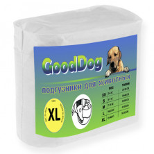 GoodDog подгузники для собак размер XL 10 шт/уп 51,5*32 см