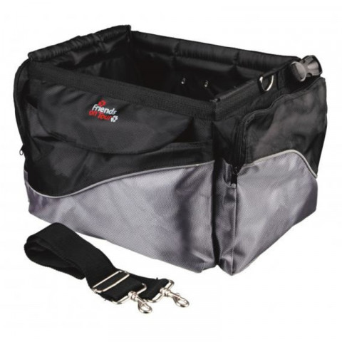 Сумка-переноска Trixie для собак на велосипед 41?26?26 см черно-серая