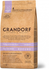 Grandorf turkey & Rice Adult Mini Breeds сухой корм для собак мелких пород, индейка с рисом - 3 кг