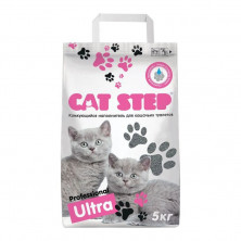 Наполнитель Cat Step Professional Ultra для кошачьих туалетов бентонитовый комкующийся - 5 кг
