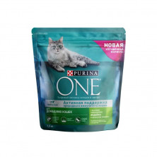 Сухой корм Purina One для домашних кошек с индейкой и цельными злаками - 1,5 кг