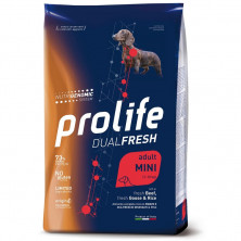 Prolife Dual Fresh Mini Adult сухой корм для собак с говядиной, гусем и рисом - 2 кг 2 кг