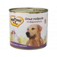 Мнямс консервы Олья Подрида по-Барселонски (мясное ассорти с морковью) для собак - 600 г