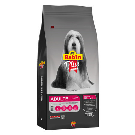 Babin Plus сухой корм для собак средних и крупных пород с лососем - 12,5 кг