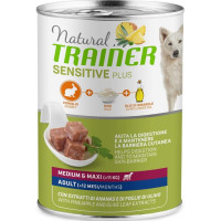 Trainer Natural Sensitive Plus влажный корм для собак средних и крупных пород с кроликом и рисом - 400 г