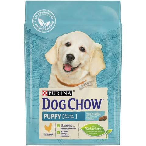 Purina Dog Chow Puppy сухой корм для щенков всех пород с курицей - 2,5 кг