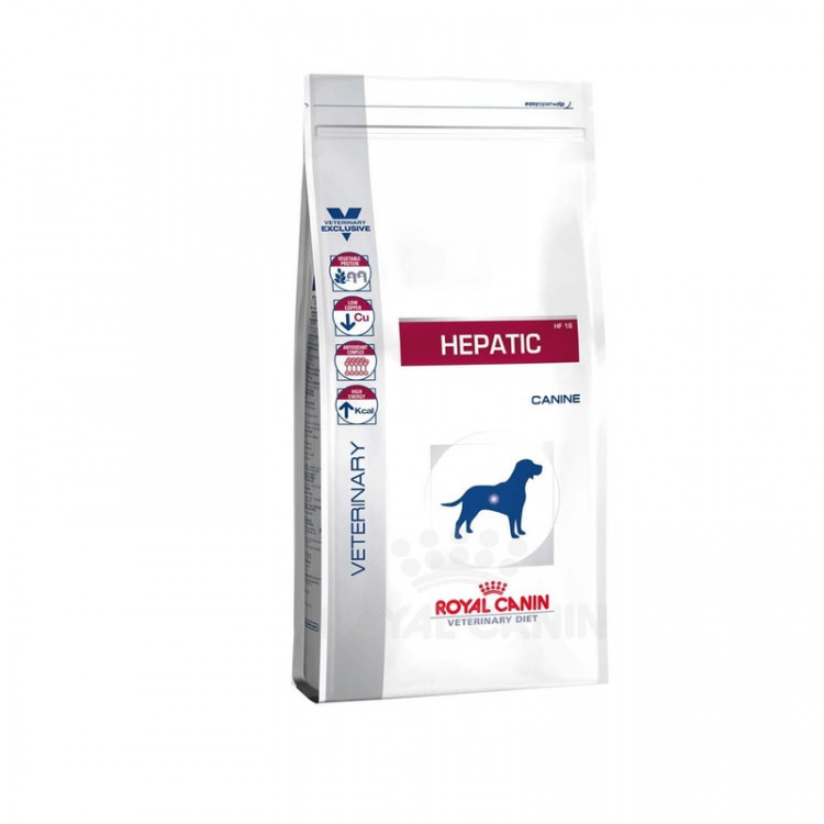 Royal Canin Hepatic HF16 сухой корм для взрослых собак всех пород при заболеваниях печени - 12 кг