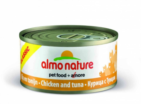 Almo Nature Classic Adult Cat Chicken & Tuna консервы для взрослых кошек с курицей и тунцом - 280 г