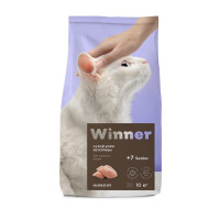 Сухой корм Winner для пожилых кошек с курицей - 10 кг