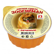 Влажный корм Зоогурман для взрослых собак мелких и средних пород с печенью - 100 г