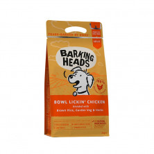 Сухой корм Barking Heads Bowl Lickin' Chicken для взрослых собак с чувствительным пищеварением с курицей и рисом - 2 кг