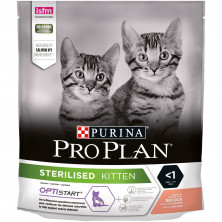 Pro Plan Kitten Sterilised сухой корм для стерилизованных котят с лососем - 400 г