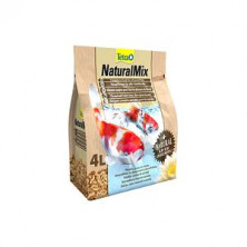 Tetra Natural Mix корм для прудовых рыб смесь растительных гранул и речных креветок - 4 л