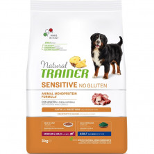 Trainer Natural Sensitive сухой корм для взрослых собак средних и крупных пород без глютена с уткой - 3 кг