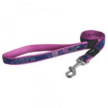 Поводок Rogz для собак средних пород розовый 1,4 м