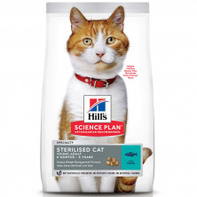 Hill's Science Plan Sterilised Cat сухой корм для молодых стерилизованных кошек с тунцом 300 г
