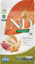 Farmina N&D Cat Grain Free pumpkin duck корм для взрослых кошек с уткой, тыквой и дыней 1,5 кг
