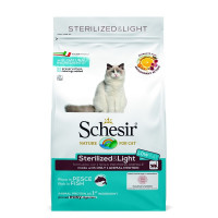 Schesir сухой корм для кошек стерилизованных, с рыбой -  400 г