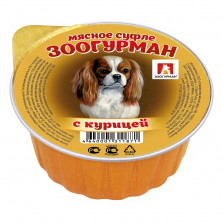 Влажный корм Зоогурман для взрослых собак мелких и средних пород с курицей - 100 г