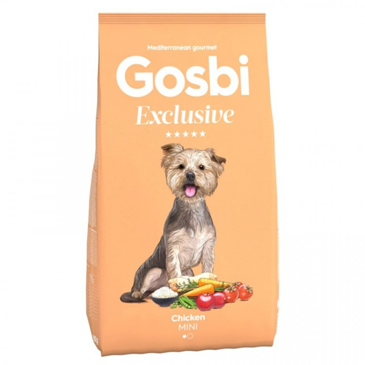 Сухой корм Gosbi Exclusive для взрослых собак мелких пород с курицей - 600 г