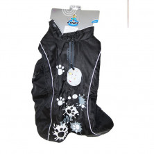 Rogz попона утепленная, длина спины собаки 48 см черная с белым 1 ш