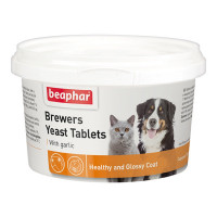 Витамины Beaphar Brewers для собак и кошек с пивными дрожжами и чесноком - 250 таблеток