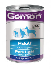 Gemon Dog Light консервы для собак облегченный паштет тунец - 400 г