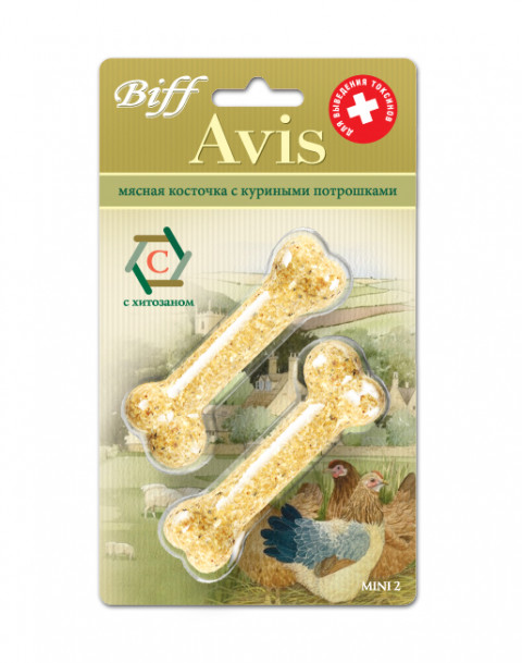 Titbit косточка Avis с куриными потрошками mini 2