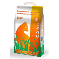 Homecat цеолитовый впитывающий наполнитель - 3 кг
