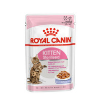 Влажный корм Royal Canin Kitten Sterilised для котят кусочки в желе в паучах - 85 г