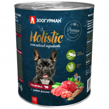 Зоогурман Holistic влажный корм для взрослых собак с телятиной и зеленой фасолью - 350 г