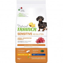 Trainer Natural Sensitive сухой корм для взрослых собак мелких пород без глютена c ягненком 7 кг
