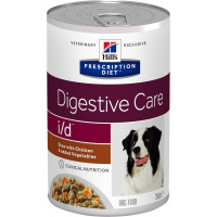 Влажный диетический корм в виде консерва для собак Hill's Prescription Diet i/d Рагу, при расстройстве ЖКТ, с курицей и добавлением овощей - 354 г