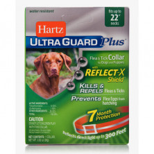 Ошейник Hartz Ultra Guard Plus инсектоакарицидный для собак и щенков оранжевый - 58 см + 10%