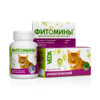 Veda Фитомины функциональный корм для кошек с урологическим фитокомплексом- 50 г