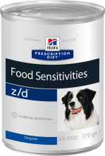 Влажный диетический гипоаллергенный корм для собак (консерва) Hill's Prescription Diet z/d Food Sensitivities при пищевой аллергии - 370 г