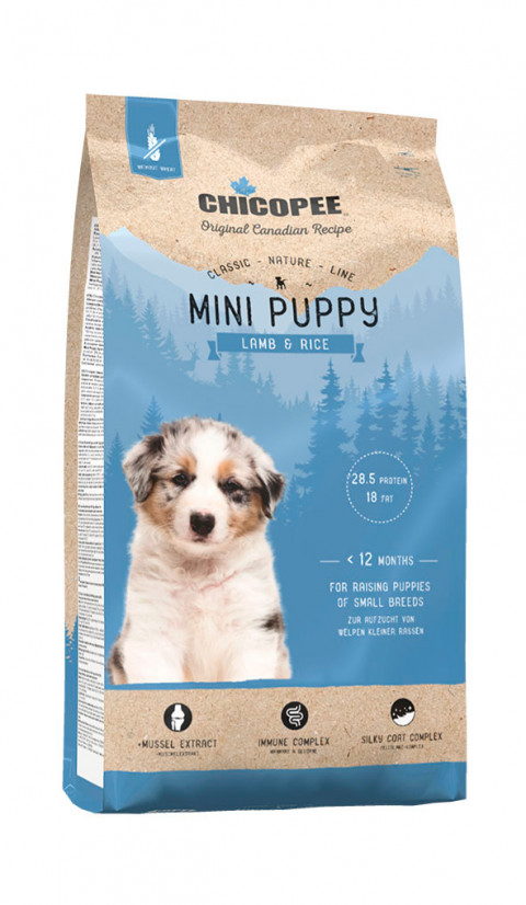 Chicopee CNL Mini Puppy Lamb & Rice сухой корм для щенков мелких пород с ягненком и рисом 500 гр