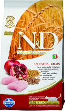 Farmina N&D Low-Grain Feline Chicken & Pomegranate Neutered - 10 кг