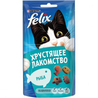 Felix Хрустящее лакомство для кошек,с Рыбой 60г