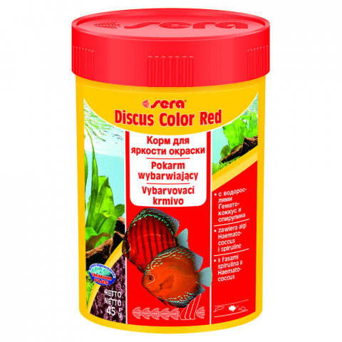 Sera Discus Color Red Корм для дискусов - 100 мл