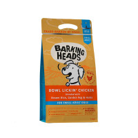 Сухой корм Barking Heads Bowl Lickin' Chicken для взрослых собак мелких пород с чувствительным пищеварением с курицей и рисом - 1,5 кг