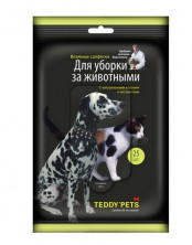 Teddy Pets 48218 влажные салфетки для уборки за животным