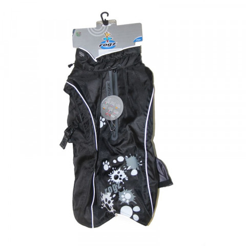 Rogz попона утепленная, длина спины собаки 40 см черная с белым 1 ш