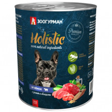 Зоогурман Holistic влажный корм для взрослых собак всех пород с ягненком, рисом и овощами - 350 г
