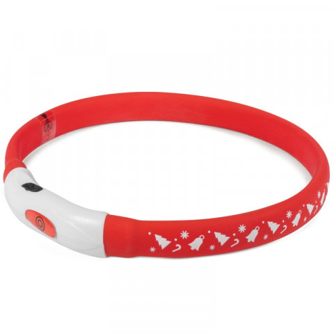 Triol New Year ошейник светодиодный "Праздник" - 15*550 мм