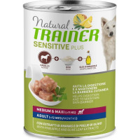 Trainer Natural Sensitive Plus влажный корм для собак средних и крупных пород с кониной и рисом - 400 г