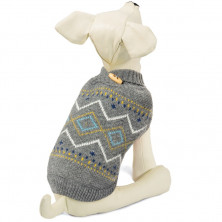 Triol свитер для собак "Геометрия", серый L, 35 см